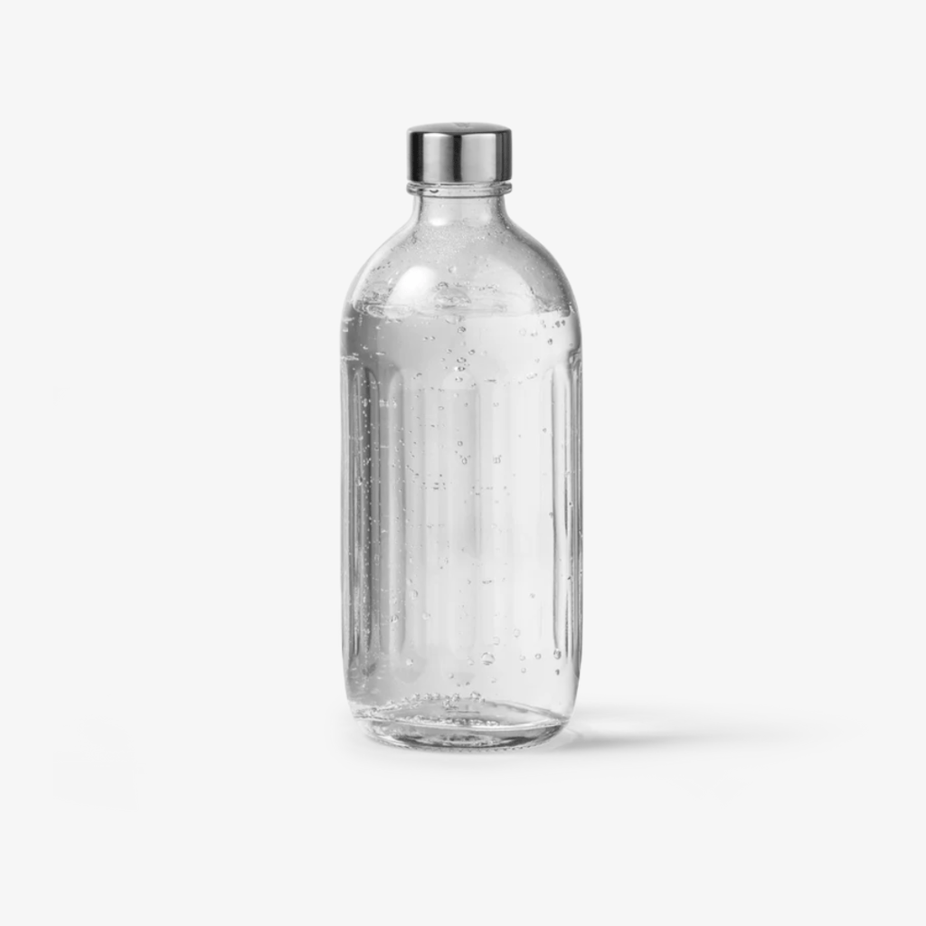 Glass Bottle - Polished Steel - Image 1