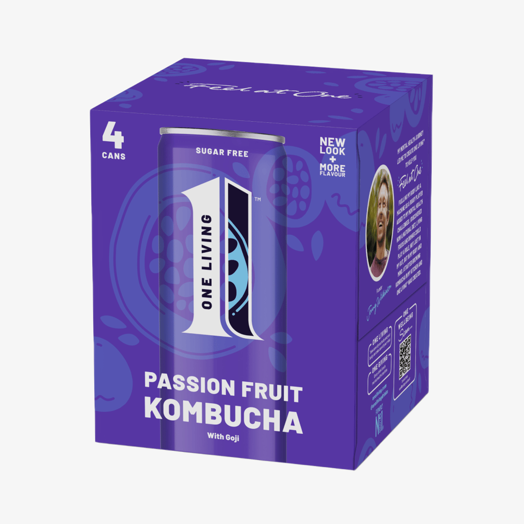 Passion Fruit Kombucha with Goji - 4 pack - Image 2