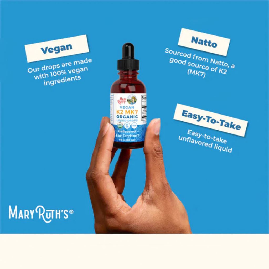 K2 (MK7) Organic Drops - Unflavoured - Image 3