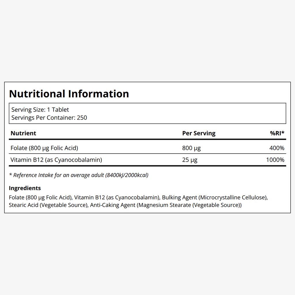 Folic Acid - 800 mcg - Image 2