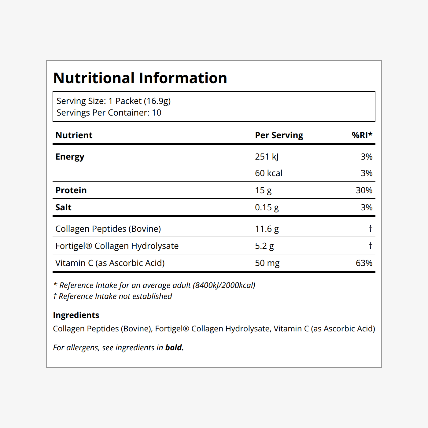 Collagen Peptides 10 Travel Packs - Image 3